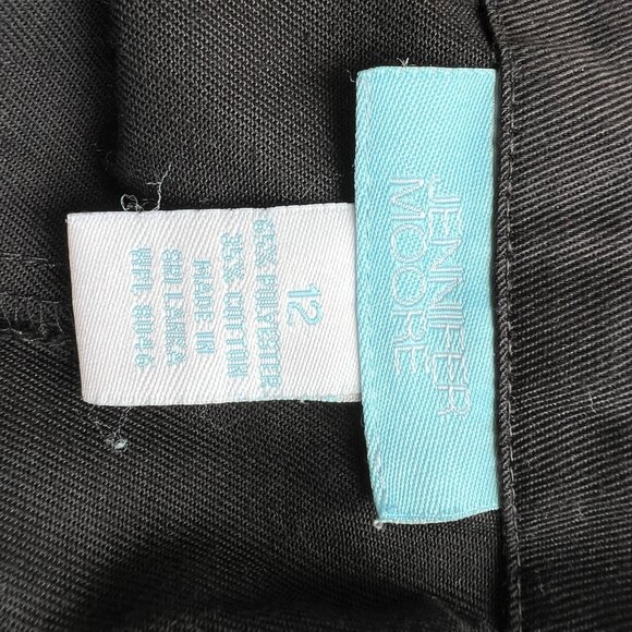 Vtg Y2K Jennifer Moore Black Shorts Sz 12 - Picture 2 of 3